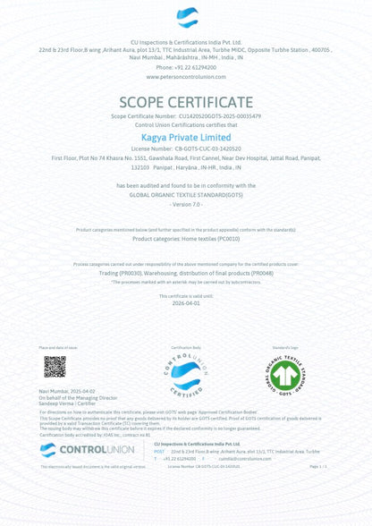 GOTS Certified Organic Cotton Hand Towels