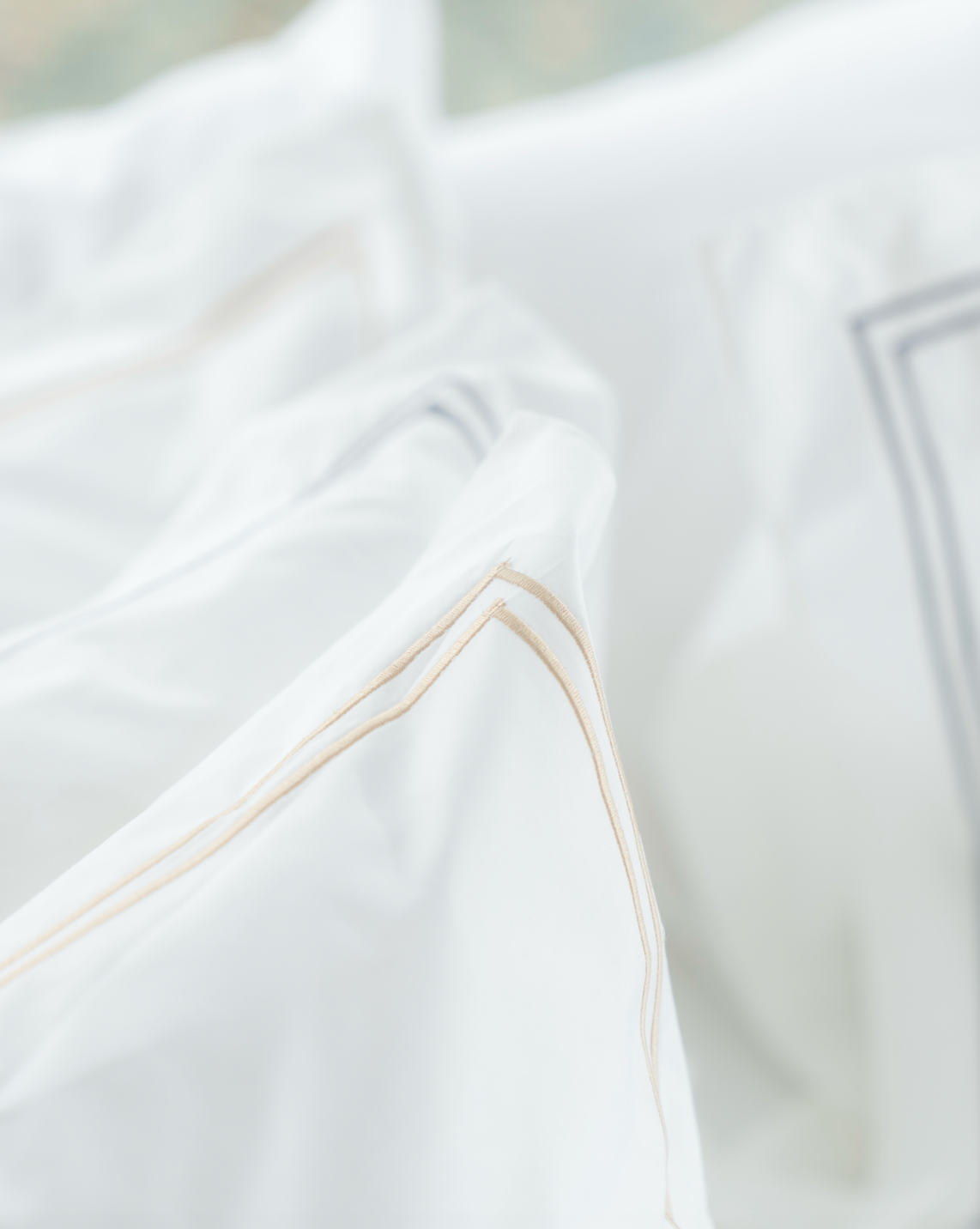Embroidered GOTS Certified Organic Cotton Pillowcases